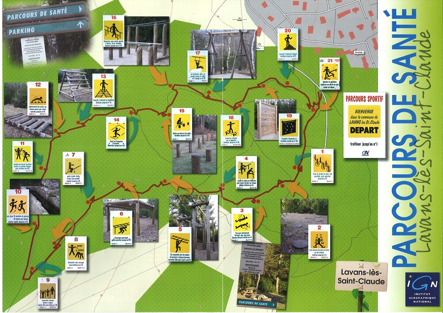 Parcours de santé Lavans les St Claude 